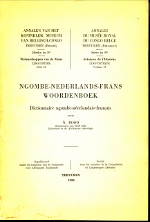 ROOD, N - Ngombe-Nederlands-Frans Woordenboek. Dictionnaire ngombe - nerlandais - franais
