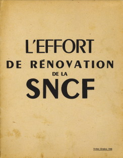  - L'Effort de rnovation de la S.N.C.F.