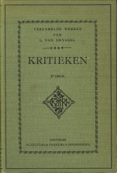 DEYSSEL, L VAN - Kritieken
