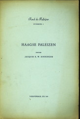 SINNINGHE, JACQUES R.W - Haagse paleizen