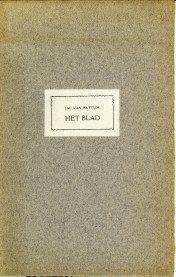 HATTUM, JAC. VAN - Het blad