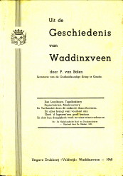 BALEN, P. VAN - Uit de geschiedenis van Waddinxveen