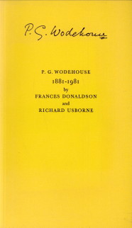 USBORNE, RICHARD - P.G. Wodehouse 1881 - 1981