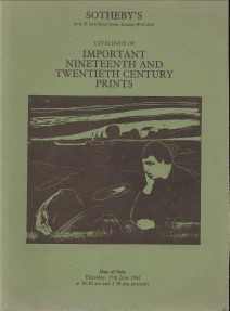  - Important Nineteenth and Twentieth Century Prints