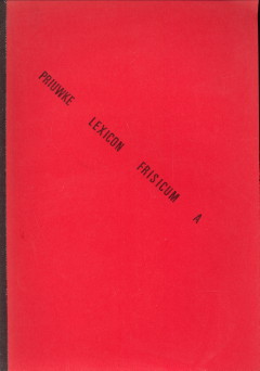 HALBERTSMA, J.H - Priuwke fan 50 siden lexicon Frisicum A