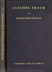 BEER-HOFMANN, RICHARD - Jaakobs traum. Ein vorspiel