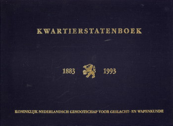  - Kwartierstatenboek. Verzameling Kwartierstaten bijeengebracht t.g.v. de herdenking van het 110-jarig bestaan van het Koninklijk Nederlandsch Genootschap voor Geslacht- en Wapenkunde