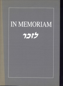 BLOEMENDAL, HANS (INLEIDING) - In memoriam (Namenlijst Van Nederlandse Joodse Slachtoffers Van de Holocaust).
