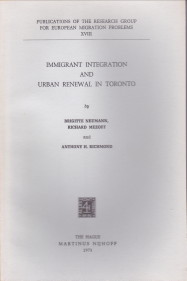 NEUMANN, BRIGITTE/ MEZOFF, RICHARD / RICHMOND, ANTHONY H - Immigrant integration and urban renewal in Toronto