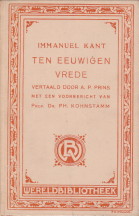 KANT, IMMANUEL - Ten eeuwigen vrede