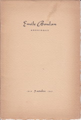 BOULAN, EMILE - 1916 7 octobre 1941
