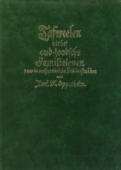 HOOFIEN, J. (INLEIDING EN BIJSCHRIFTEN) - Tafereelen uit het oud-Joodsche familieleven naar de oorspronkelijke schilderstukken van Prof. M. Oppenheim