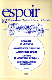  - Espoir Revue de l'Institut Charles de Gaulle n 82