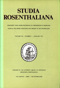  - Studia Rosenthaliana, Volume VII- number 1 and 2 (1973), Tijdschrift voor Joodse wetenschap en geschiedenis in Nederland. Journal for Jewish Literature and History in the Netherlands