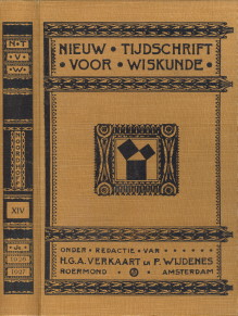 VERKAART, H.G.A. EN WIJDENES, P. (ONDER REDACTIE VAN) - Nieuw tijdschrift voor wiskunde, 14e jaargang 1926/27