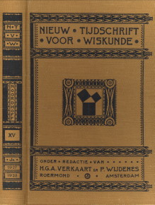 VERKAART, H.G.A. EN WIJDENES, P. (ONDER REDACTIE VAN) - Nieuw tijdschrift voor wiskunde, 15e jaargang 1927/28