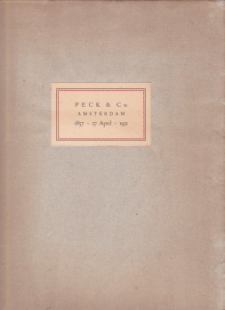 BALBIAN VERSTER, J.F.L. DE (SAMENGESTELD DOOR0 - Gedenkschrift ter gelegenheid van het 75-jarig bestaan van de firma Peck & Co 1857 - 27 april - 1932