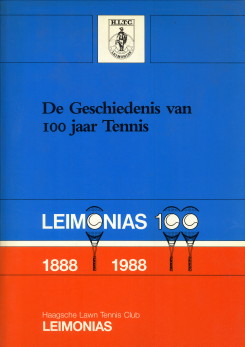 WEG, DRS J. VAN DE / GRAAF, MEVR. DRS. A.C . (SAMENGESTELD DOOR) - De geschiedenis van 100 jaar tennis. Jubileumuitgave ter gelegenheid van het 100-jarig bestaan van de Haagsche Lawn Teniis Club Leimonias