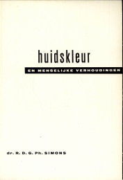 SIMONS, DR. R.D.G.PH - Huidskleur en menselijke verhoudingen