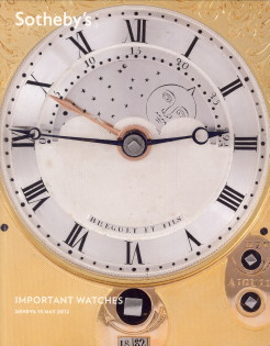  - Important watches. Auction catalogue