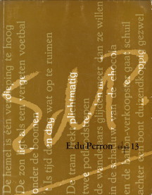 PERRON-DE ROOS, E. DU... E.A - Schrijvers prentenboek 13. E. du Perron