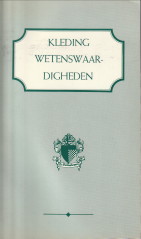 STEUR, A.G. VAN DER - Kleding wetenswaardigheden