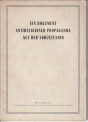 KOLONIZKI, P.F - Kommunistische und religise Moral (Ein Dokument antireligiser Propaganda aus der Sowjetunion)