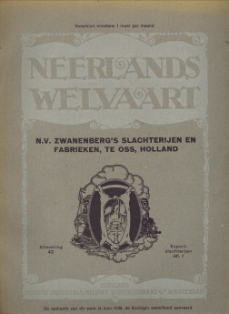 RIDDER, TONY DE - N.V. Zwanenberg's Slachterijen en Fabrieken te Oss, Holland